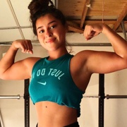 Teen muscle girl Fitness girl Kaeden